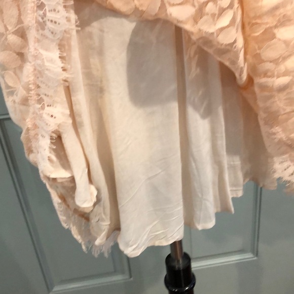 Free people peach lace fit flare dress - Picture 7 of 9